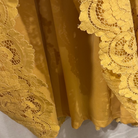 Xhilaration Yellow Lace overlay Sleeveless Dress XL - Picture 5 of 6